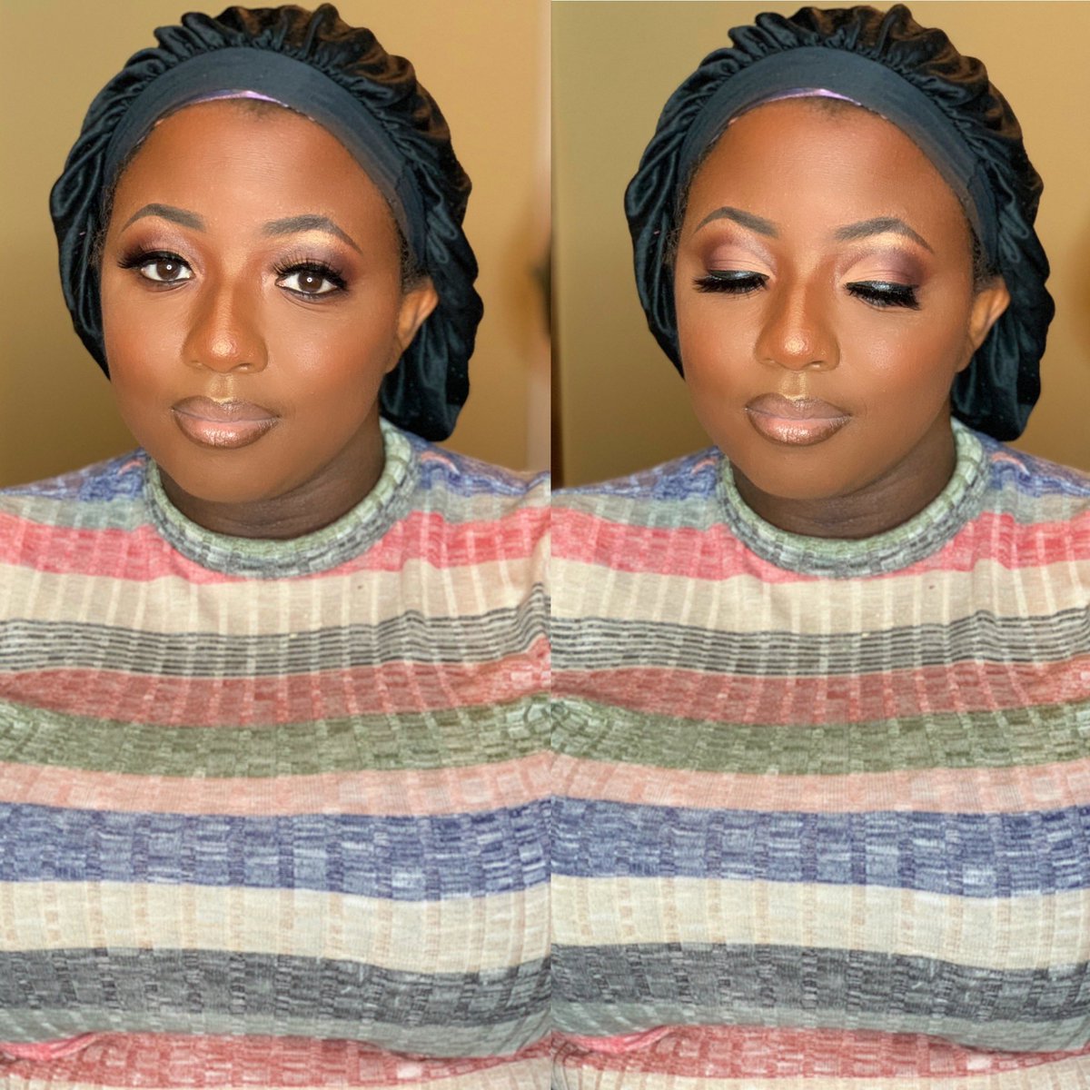 EboniquisiteL's tweet photo. 🗣 She has been officially QUISITED! 💋 I enjoyed servicing the canvas of this queen. She has such a sweet personality! #EboniquisiteLifestyle #MUA #TotalPackageMob #OfficiallyQuisited💋 https://t.co/RpPL3cRFfL