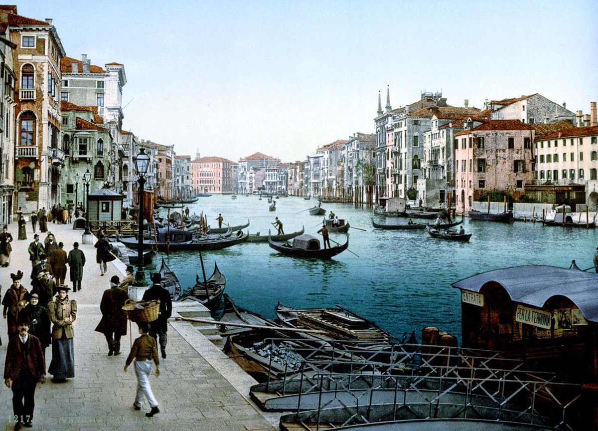 Venice 1890. Beautiful old color images. (3/5)