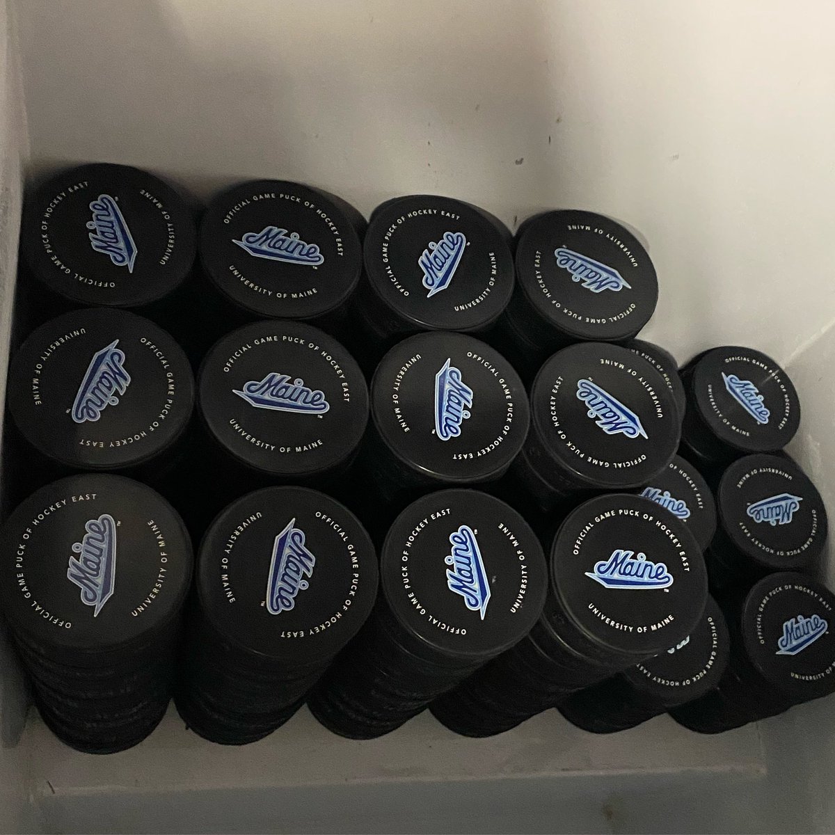 Maineritz's tweet image. Summer is officially over when the ice cream freezer turns back in to the @hockey_east puck freezer. #leaguethings