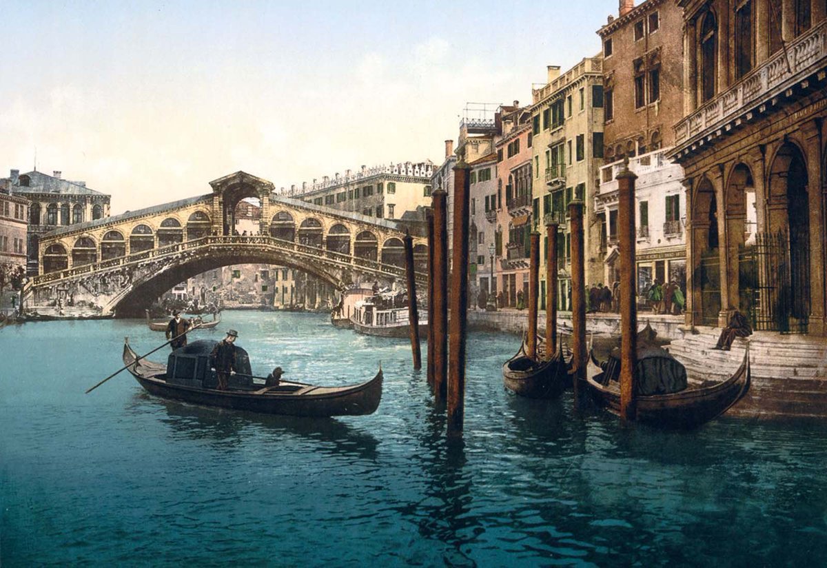 Venice 1890. Beautiful old color images. (5/5)