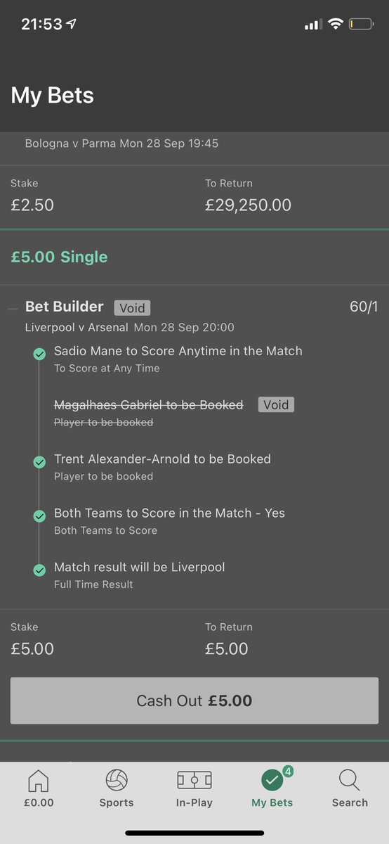 necromee's tweet image. Worst betting app going this @bet365