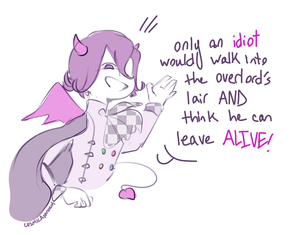 [overlord au] #NDRV3 ??
saihara, an overworked investigator at a hero agency is sent on an impossible mission to collect info on the demon overlord of netherworld; ouma kokichi! only to find that despite all his threats he's... pretty kind, actually? 