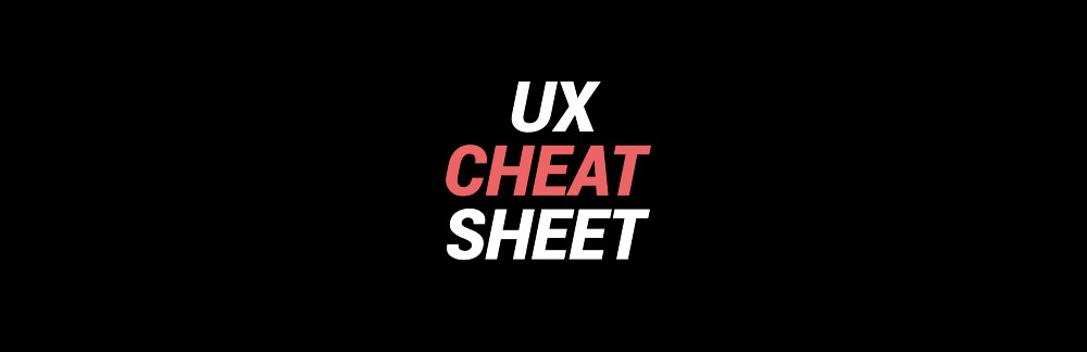 Your ultimate #UX Cheat sheet: bit.ly/3jeckKC