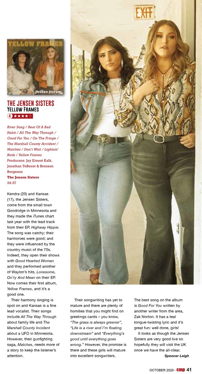 Wonderful review of the <a href="/JensenSisters/">The Jensen Sisters</a> upcoming album via <a href="/CMPcountry/">Country Music People</a>!