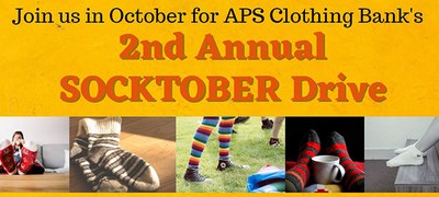 October's Socktober Drive is going virtual to support the ever-growing number of families who need assistance. The APS Clothing Bank provides clothes, new socks and underwear, new shoes, and supplies to over 3,000 students each year.

aps.edu/news/2020-2021…