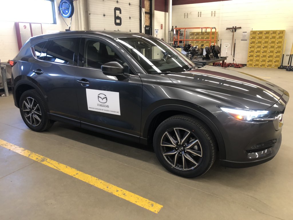 CpAutotech's tweet photo. Can’t say thank you enough to @mazdacanada and Forman Mazda for the brand new addition to the Automotive Technology program @CPRSS_BSD. @BrandonMBSD https://t.co/dRpwhX8fuV