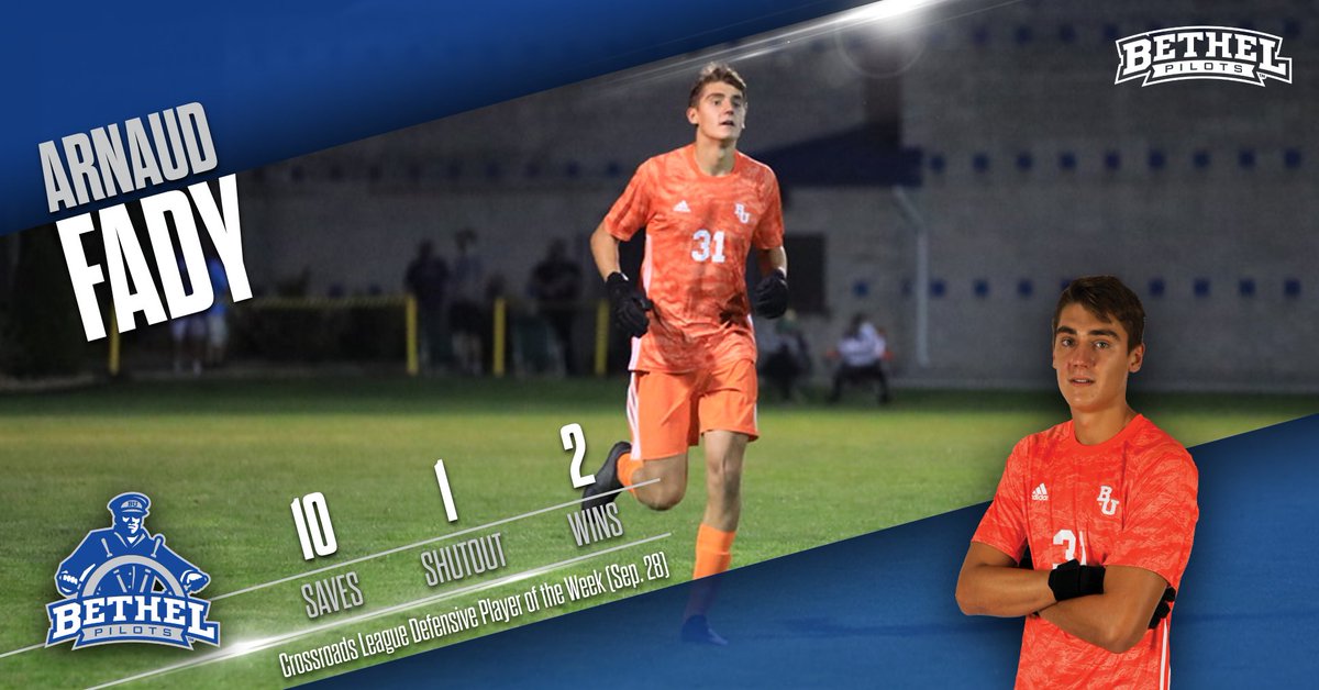 Arnaud Fady completes the sweep of Crossroads League men’s soccer honors with the Defensive Player of the Week.