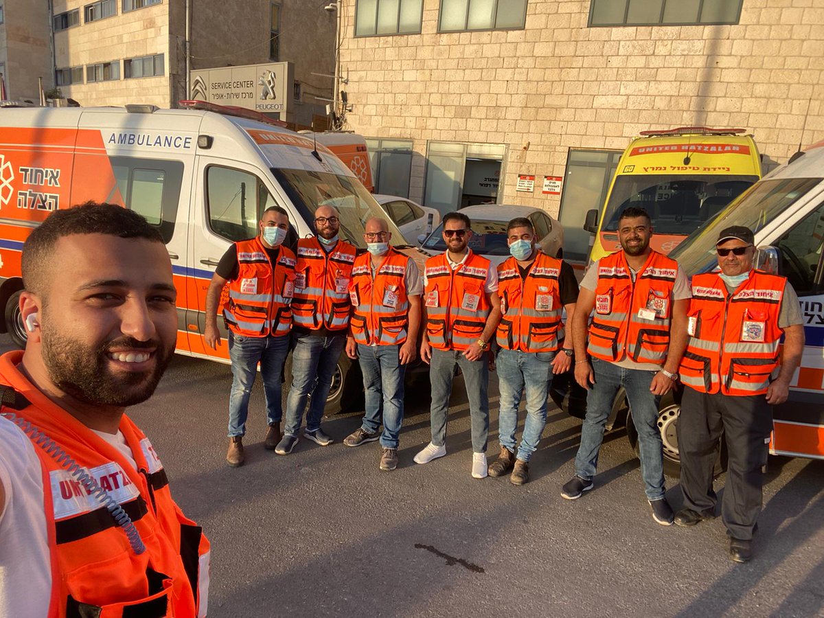UnitedHatzalah's tweet photo. Over the course of Yom Kippur, UH Muslim volunteers staffed all of our Jerusalem ambulances to let their Jewish cohorts focus on the holiday and prayer. 

Thank you. #ThisIsUnity #coexistence #Israel #Brotherhood https://t.co/81HHjKwU97