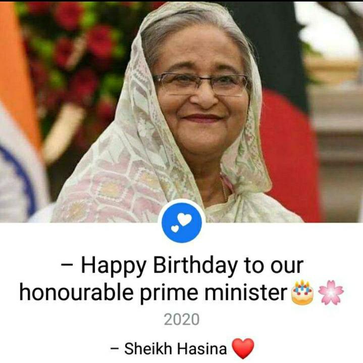 Happy Birthday Our PM(prime minister) Sheikh Hasina. 74 th Birthday Today.May Allah bless You. 
