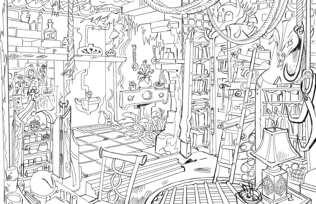 sorry for the silence, i'm working on a story portfolio! this is arnika's story, so i thought i would start off with her cozy little study