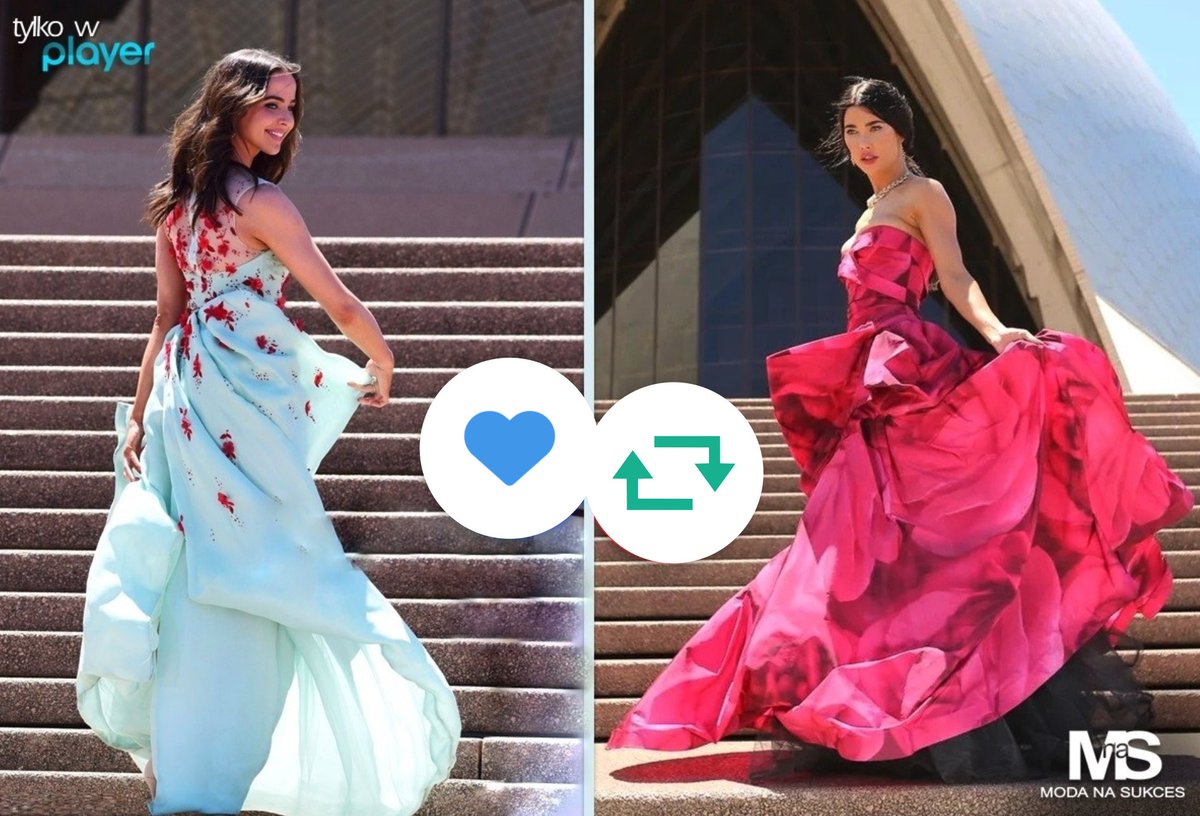 moda_na_sukces's tweet photo. Steffy czy Ivy? Który projekt Wam się bardziej podoba?
💙=Ivy
🔃=Steffy
#30sezonMody #Poland #Bold30 #boldandbeautiful #Sydney https://t.co/toG6fZ8X7c