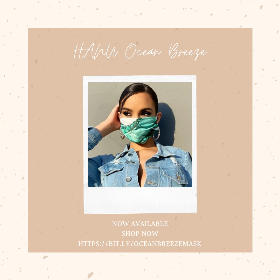 HanuThreads's tweet photo. Scared of sacrificing your style because you have to wear a mask? Well now you don’t have to! 

Get the Ocean Breeze mask to feel and look great!  https://t.co/VcPO1xoiPn

#hanuthreads #oceanbreeze #shopmasks #fashionable #trendy https://t.co/xhuXIqEprq