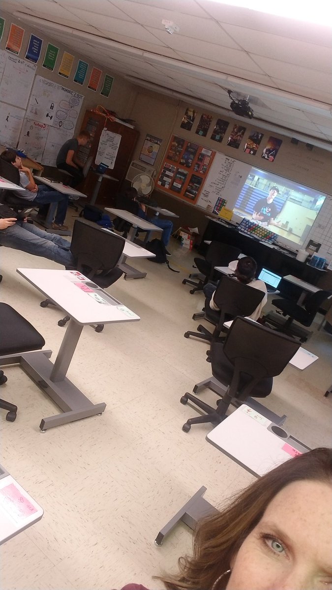 SargentSchools's tweet photo. @StrivTV SHS Digital Media students learning about Striv and podcasting during Fall Camp episode 1. @SargentSchools https://t.co/JLfVOrqpNl