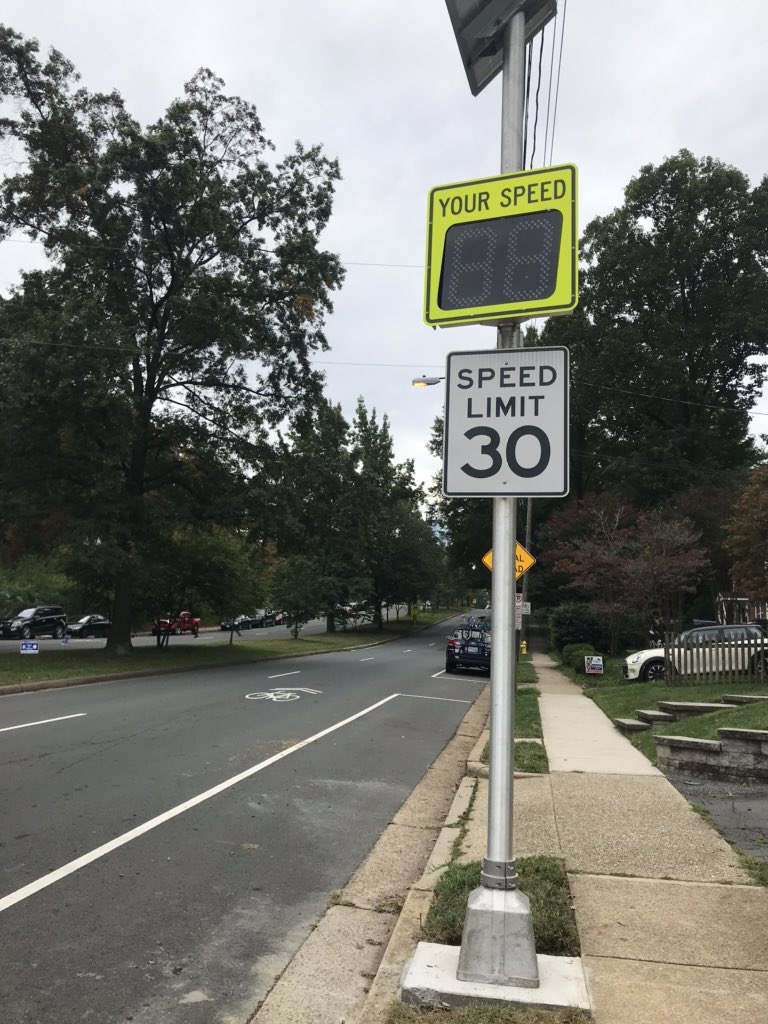 So glad to see this new speed limit sign going up on South George Mason Drive. Thanks to <a href="/ArlingtonVaPD/">ArlingtonCountyPD</a> <a href="/ArlingtonVA/">Arlington County</a> and <a href="/ArlingtonDES/">Arlington Department of Environmental Services</a> for looking out for safety on this busy street!