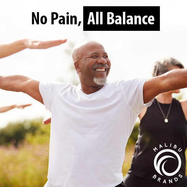 Feel more balanced with fewer days of pain! 🧘 #AllNaturalPainRelief #PlantBasedSolution