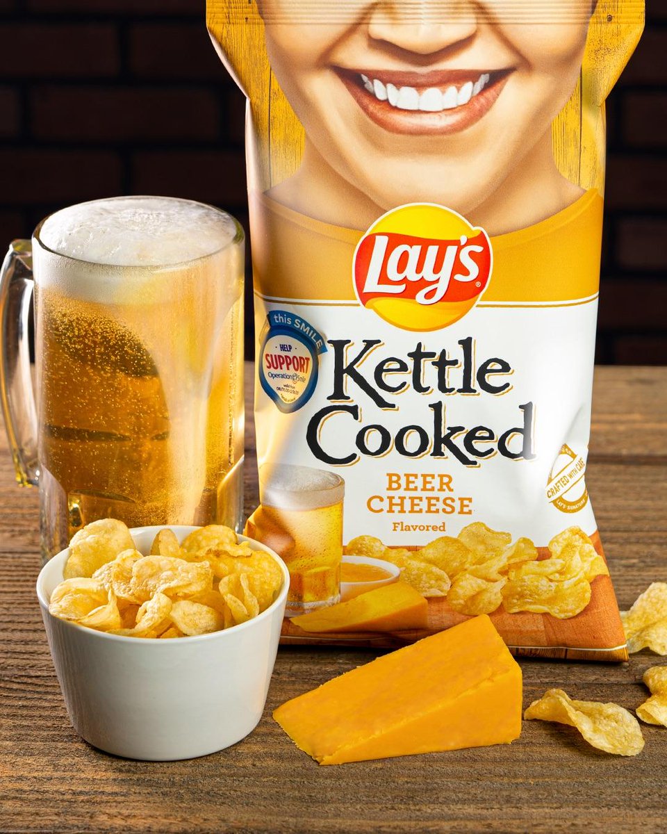 LAYS's tweet photo. Which limited-time flavor puts a smile on your face – Lay's Hot Sauce 🌶 or Lay's Kettle Cooked Beer Cheese 🍺🧀 ? 

Let us know below and we may send you a bag! #SmileWithLays https://t.co/3ut3sVFpOn