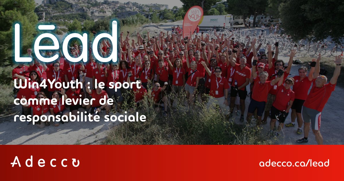 AdeccoQC's tweet photo. Le programme @Win4Youth du @AdeccoGroup encourage les employés et les clients à participer à des activités physiques pour appuyer @PlanGlobal https://t.co/qWefawcCPr
#Win4Youth #W4Y #LeadMag #Employeurs #Entreprise #RH #bienetreautravail #bienetre #motivation #Management https://t.co/8ppflJVAbz