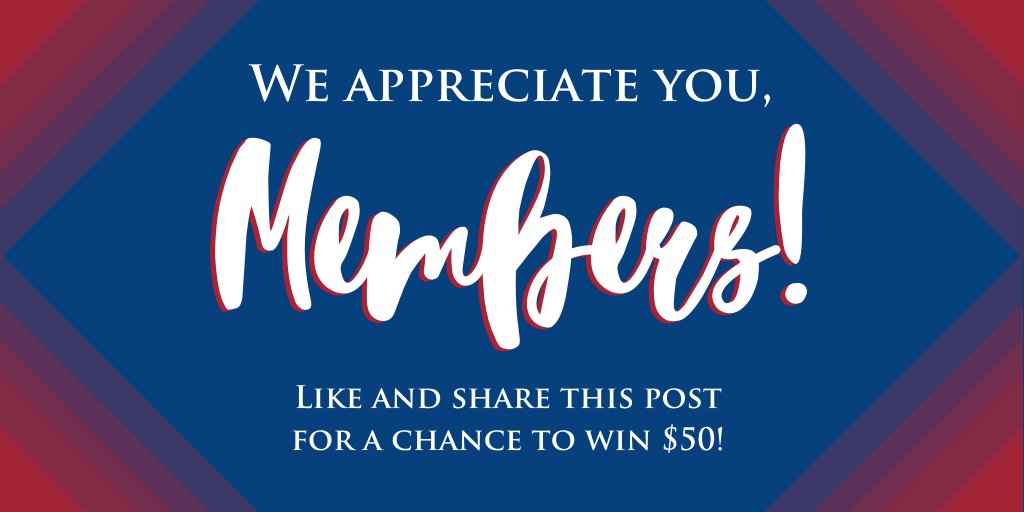 longreachfcu's tweet photo. We appreciate you, #Members! To prove it, we're holding a #Facebook contest every Monday for a chance to WIN $50 IN YOUR ACCOUNT! 🤑 All you have to do is like and share our Facebook post and you'll be entered to win. 💰 The #Winner will be announced on Friday. 🎉
#Hooray #LRFCU https://t.co/jszPdN5UWl