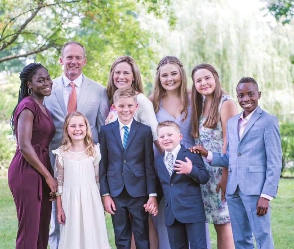 2/This is Amy Coney Barret with her family.Keep this image in mind as we examine the horrible things the woke have said. We need to remember both who is being attacked, and who's hurting because of it. This isn't just an academic exercise, people are hurting.Ok, Let's begin: