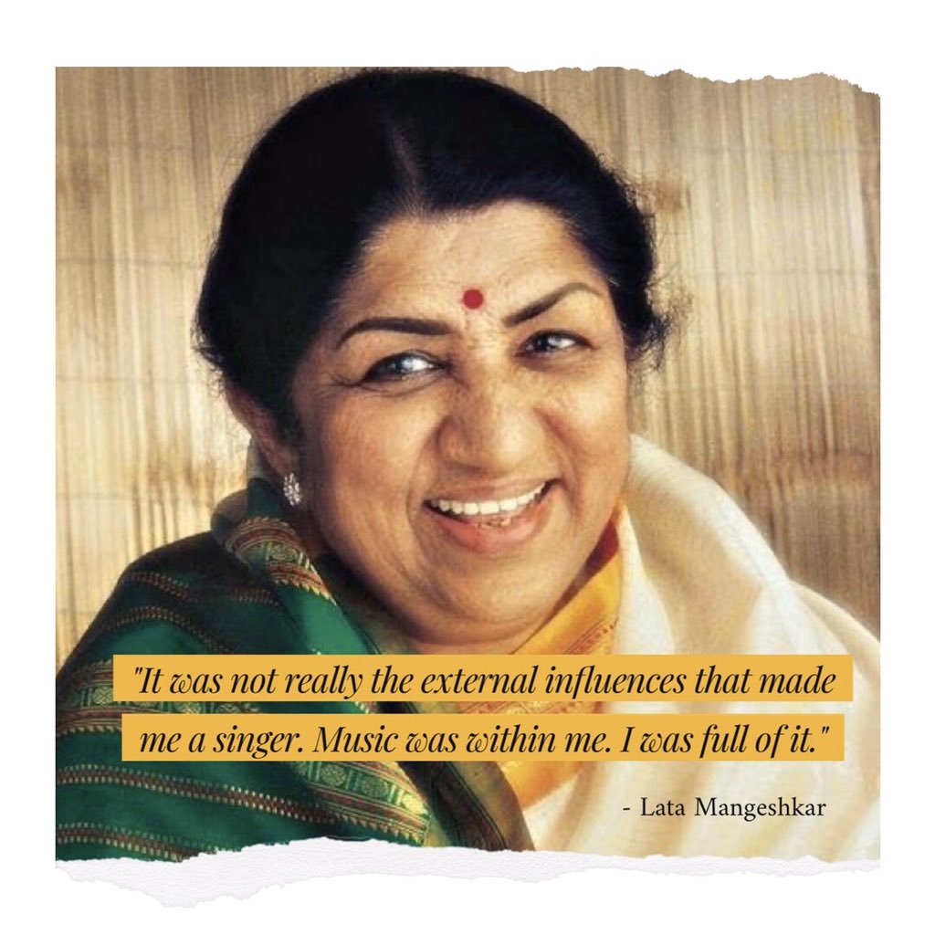 A very Happy Birthday to Lata Mangeshkar (@mangeshkarlata), the Nightingale of Music! ✨ You are an inspiration to us all; your songs an everlasting gift.