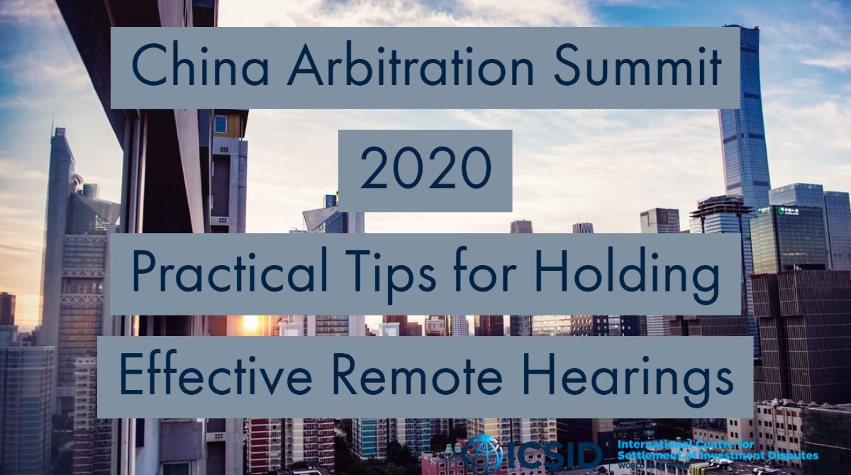 At this year’s China #Arbitration Summit, we asked arbitrators and counsel for their tips on how to conduct an effective #remote #hearing. This is what they told us https://t.co/O82elAdXqo https://t.co/0jiiIAcefV