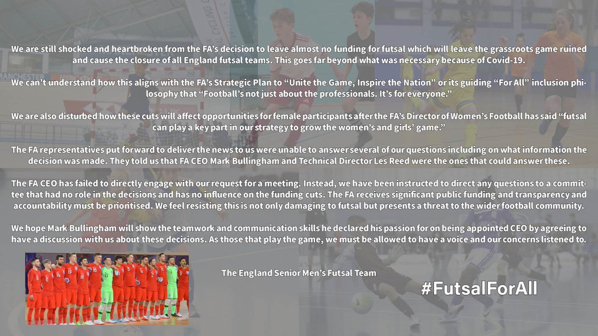 jordantomedge's tweet photo. We will not let our voices fall silent until we get what we need for all the young girls and boys out there wanting to follow the Futsal pathway 🦁🦁🦁 https://t.co/xreOQB7LO4