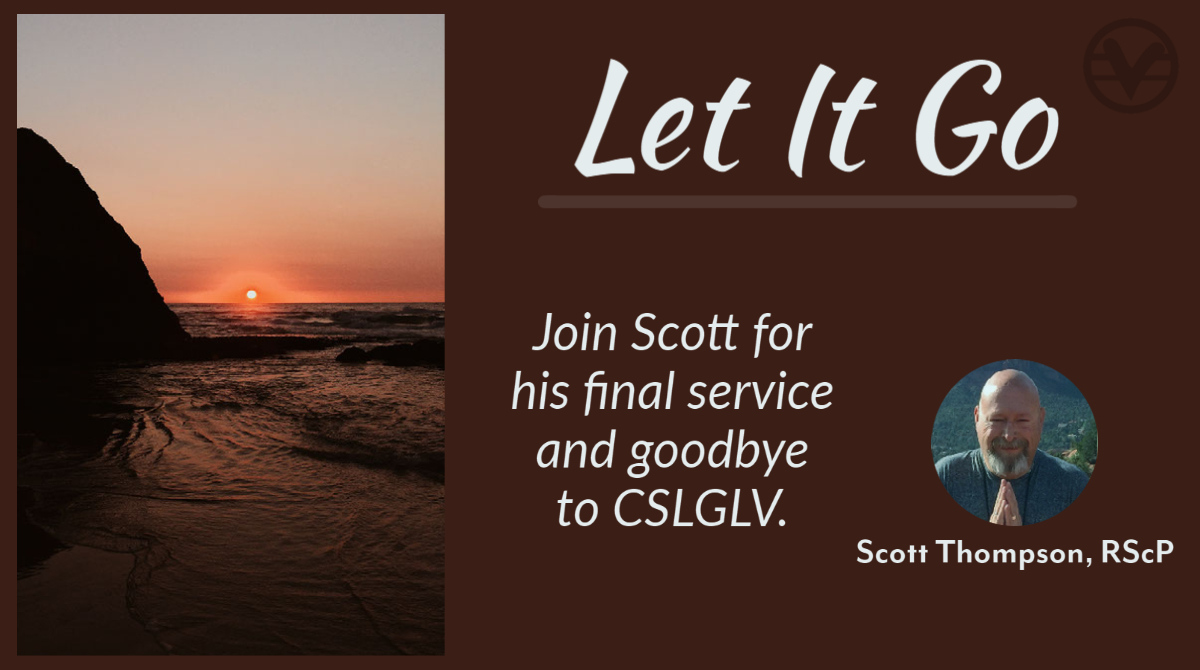 CSLGLV's tweet image. Scott share how releasing and letting go pointed him to CSL Prescott and CSL Santa Fe.  This is his final message and his goodbye to CSLGLV.  

Wednesday on YouTube: cslglvmedia

#csl #cslglv #newthought #spiritualliving #agape  #affirmations #cslglvmedia #love #gratitude