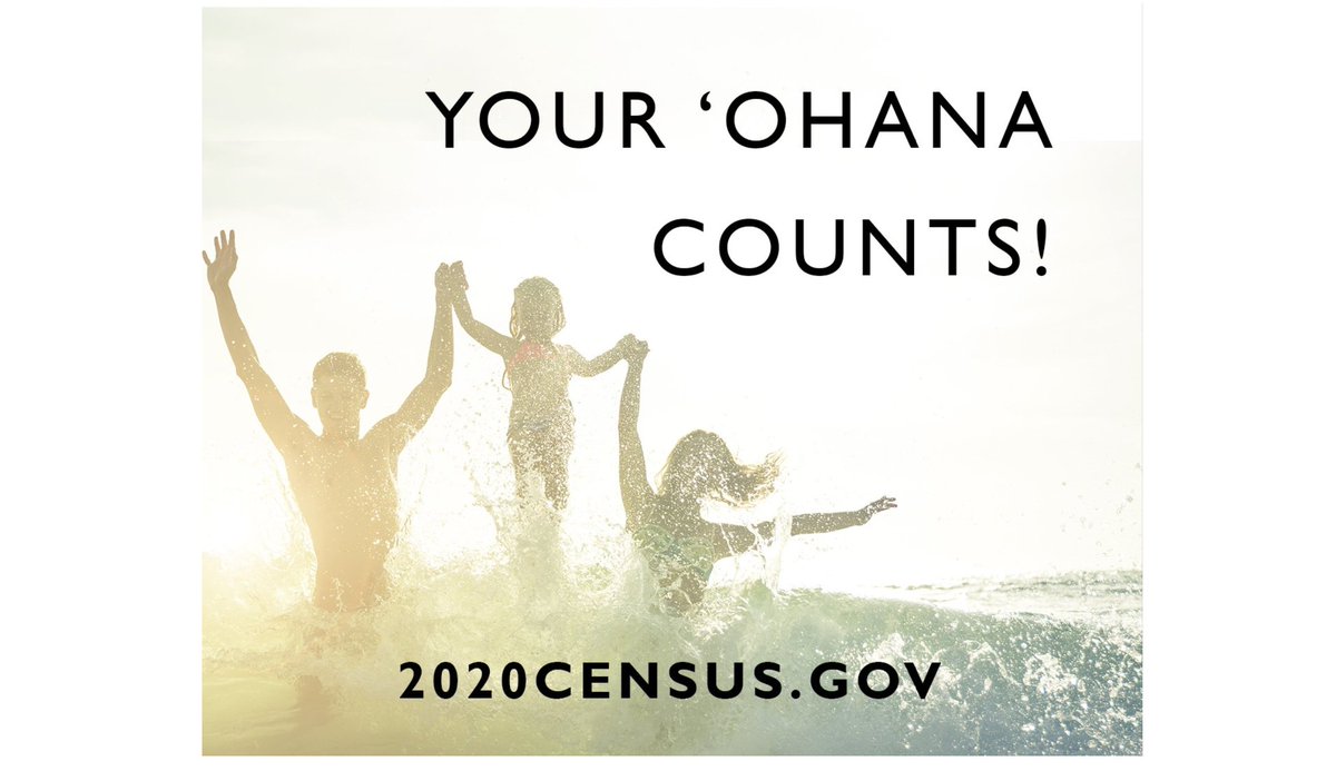 Each person makes a difference! Be counted in the #2020Census and help bring more resources &amp; funding to your community.

Complete the census today! Mahalo! 2020census.gov

#BeCounted #CountOnCHCs #CountUsIn