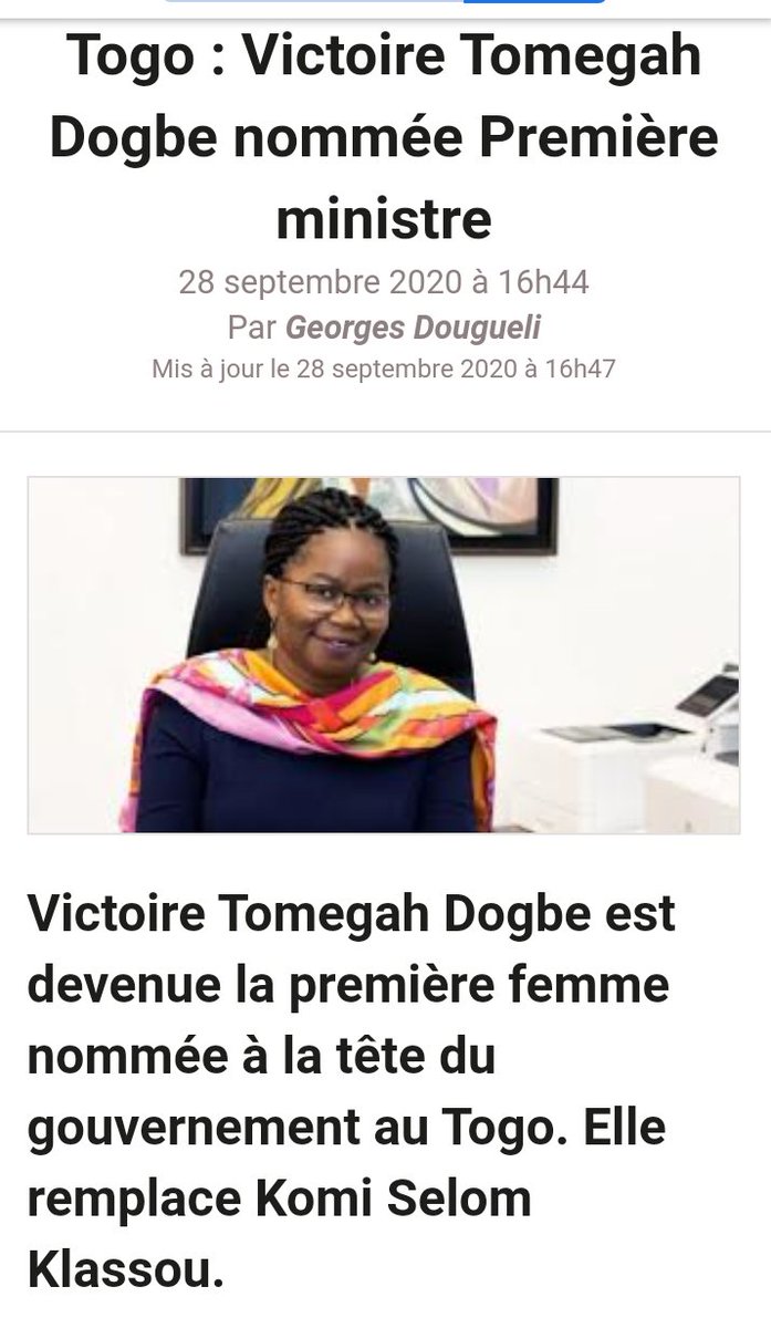 ODouti's tweet photo. Félicitation brave dame, restez toujours la maman de la jeunesse Togolaise https://t.co/pjRtBlRWEg