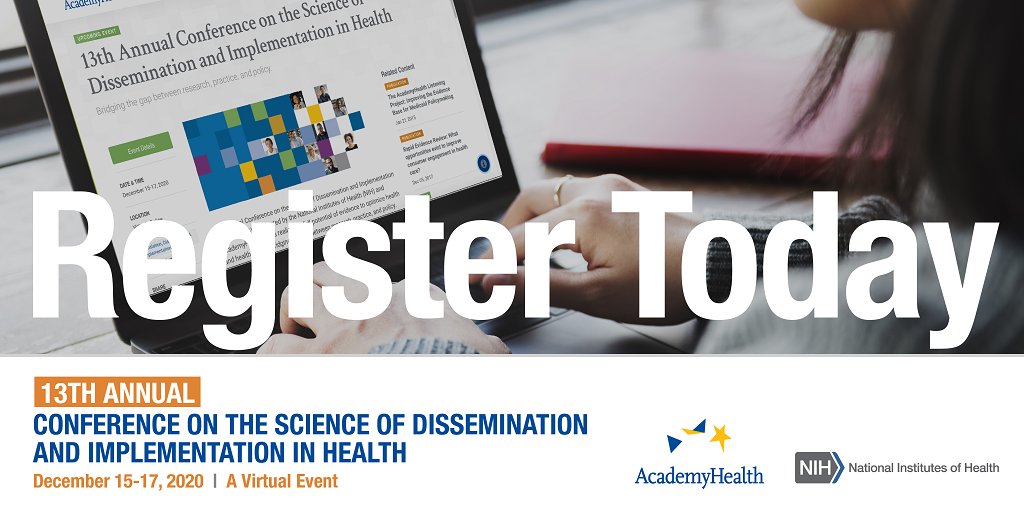 Join your peers in science virtually at #DIScience20 (Dec. 15-17) to:

✅ Address challenges facing D&amp;I science.
✅ Present new research findings.
✅ Identify the next set of research priorities.

Register Here 👉 bit.ly/2G46Y5N 

@NCI_ImplSci