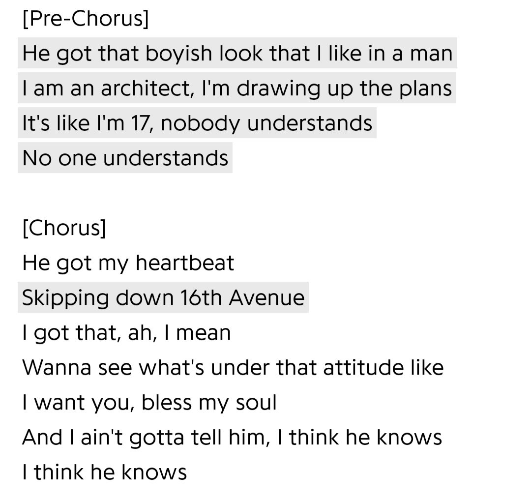 I Think He KnowsIn this fun song, Taylor looks back at the time when she tried to hide her feelings from Joe, recalling how a part of herself had already accepted that he knew that she was falling for him and he still stayed.