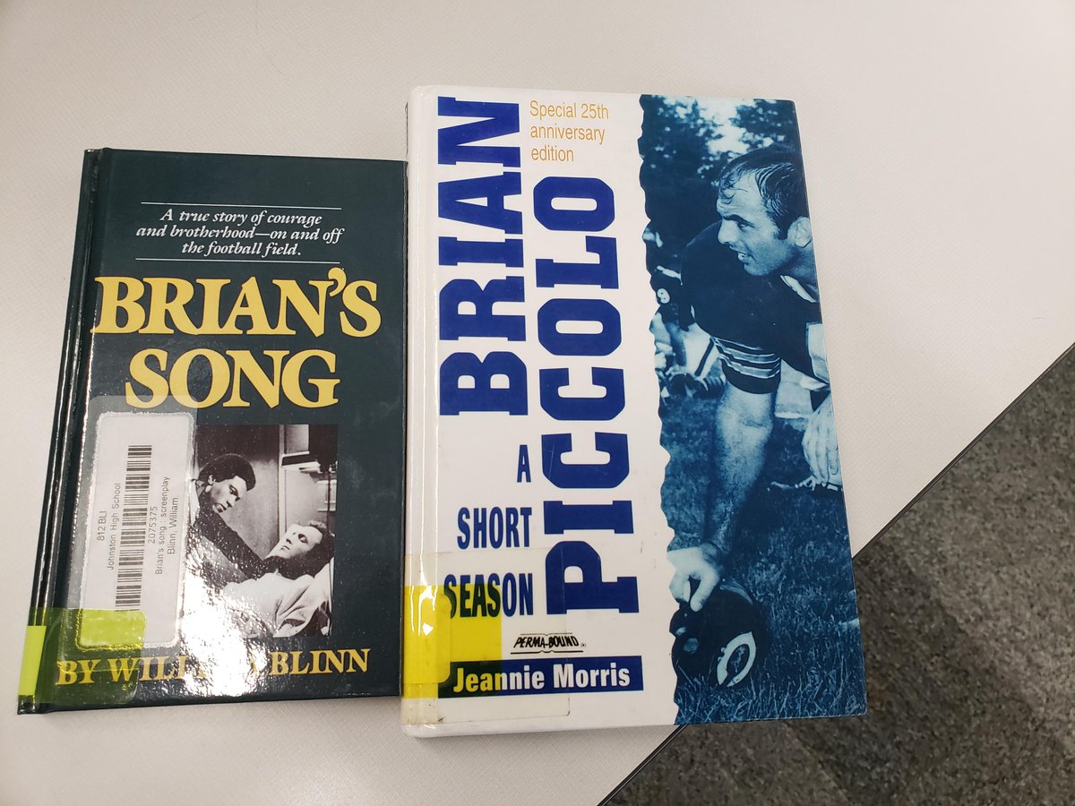 JHS_Library1's tweet image. Football player Gayle Sayers passed away last week. Learn more about his friendship with Brian Piccolo, a teammate of his with the Chicago Bears. Piccolo died at the age of 26 in 1970. We have two books that tell their story.
