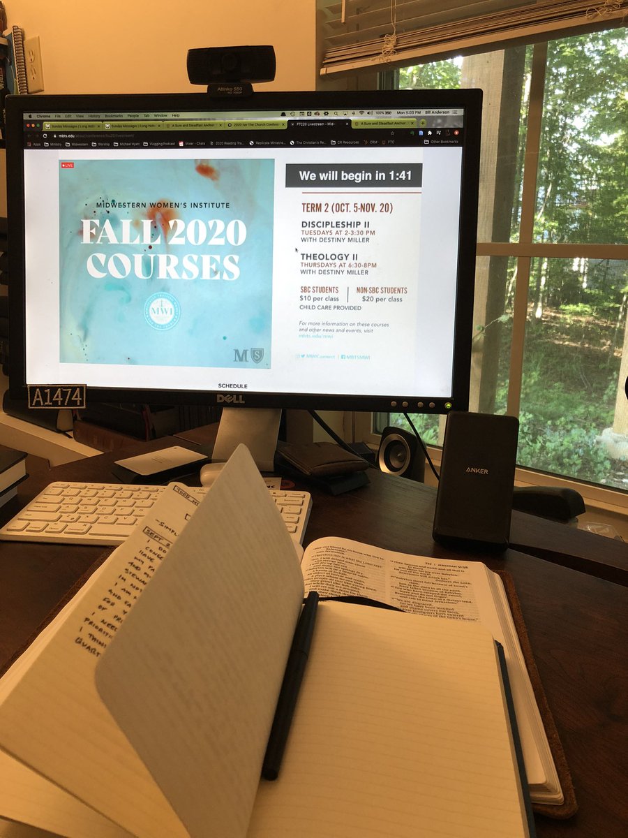 billanderson07's tweet photo. Very excited to be attending (virtually) the 2020 For the Church conference from @MBTS gonna be a good two days #ftc2020 https://t.co/33Qv1HORSA