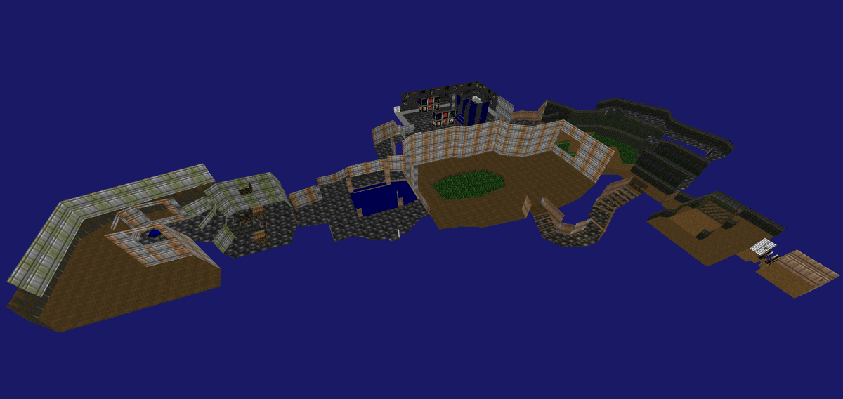 Haven't recovered engine source code. Started rewriting the engine this weekend by implementing the level renderer.

#doom #gamedev #indiegamedev #indiegames #indiegame  #indiedev #retrogaming #gaming #RetroGames #pcgaming #pcgamer #videogame #videogames #screenshotsaturday