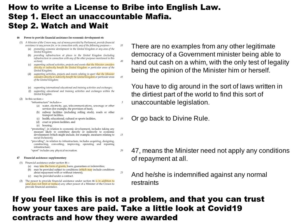 If that CEO is Prime Minister and UK plc is UK?You have a month to prove he issued contracts for personal benefit. Once the Internal Market Bill passes. Clauses 46 and 47 legalise bribery if undertaken by a minister.