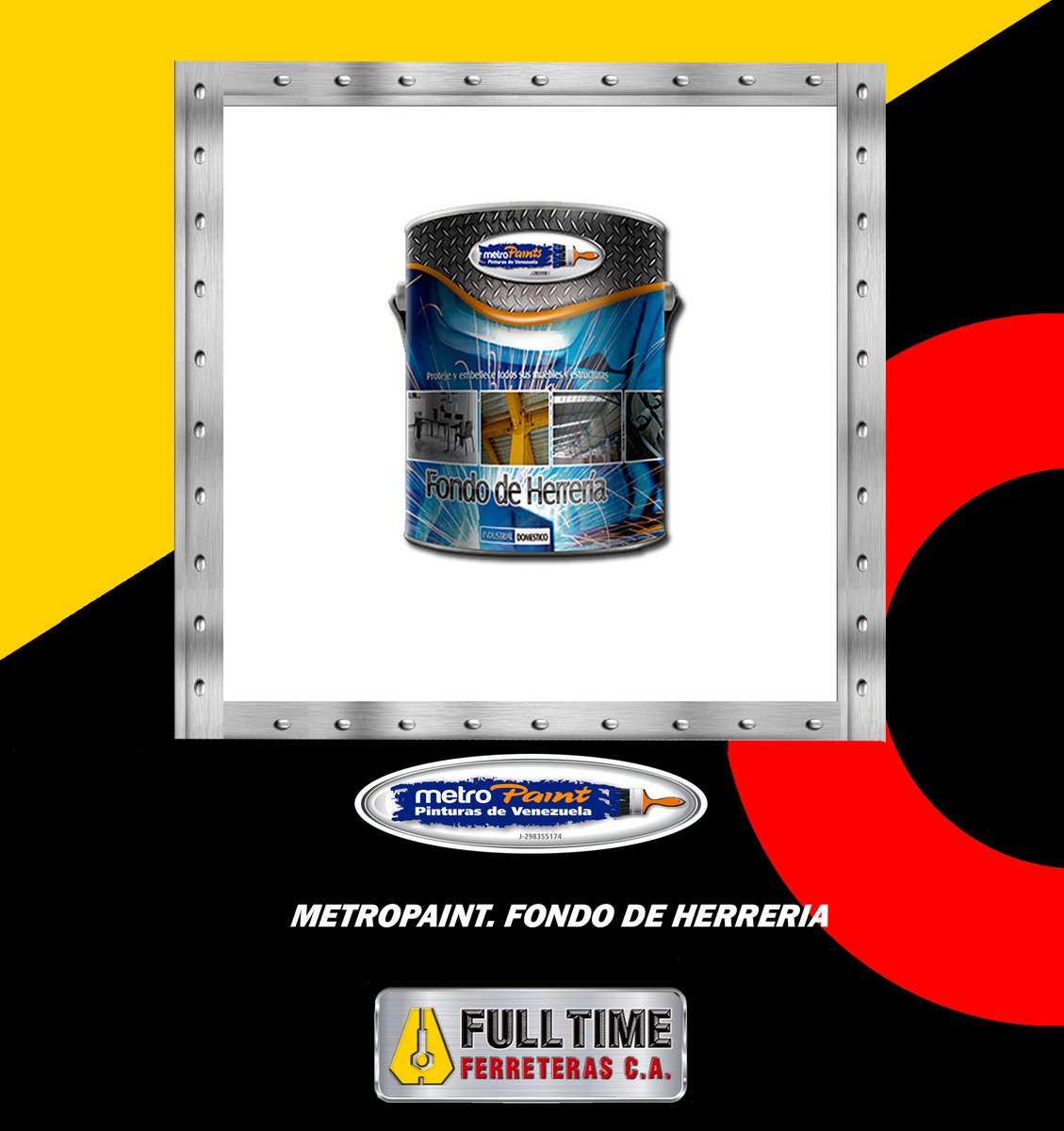 fulltimeferre's tweet photo. ¿Tiene un proyecto pensado y necesita fondo de herrería? Solo #FulltimeFerreteras lo tiene para usted. No solo eso, le traemos lo mejor de la prestigiosa linea #MetroPaint Lo invitamos a visitar nuestra pagina web donde puede ver nuestro catalogo  y datos de contacto. #Pintura https://t.co/es8nazAZOf