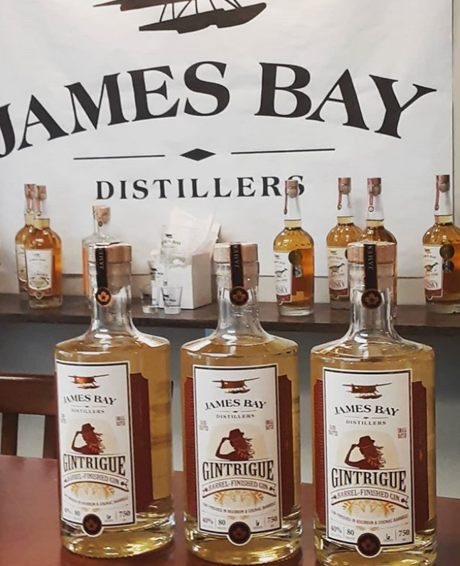 JamesBayDistill's tweet photo. Last 3 bottles of Batch 1 of our award winning #Gintrigue gin, Series 6, aged 6 months in barrels which held bourbon for 4 years, cognac for 7 years. Order online, https://t.co/VkVUx0Da96 or at the distillery tomorrow!! #gin #gintriging #gintastic Ship to WA, AK, NV, ND and DC https://t.co/OWlU2P9WvO