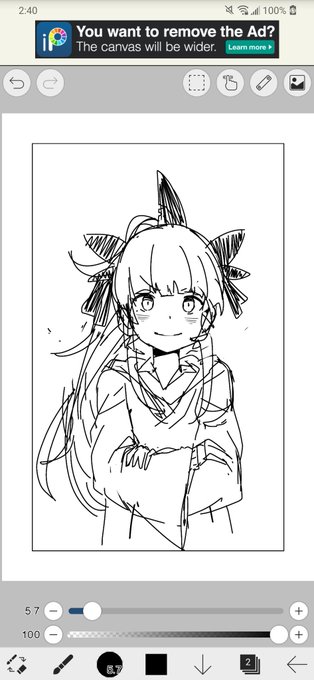 Another take on artemis, I'm gonna add kani as a plushie between her arms once I clean everything up. 