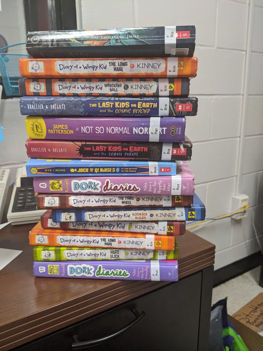 BurnsMSLibrary's tweet image. Wow! Ask, and you will receive! These are all book donations I received from students and teachers at school! Due to smaller budgets and a lot of books not returned last year, we need all we can get! These donations will help supplement what I can buy this year #hubofschool.