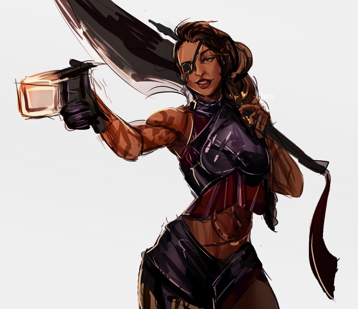 Oracle_chan's tweet image. SOMEBODY STOP ME #samira #LeagueOfLegends #artoflegends #fanart