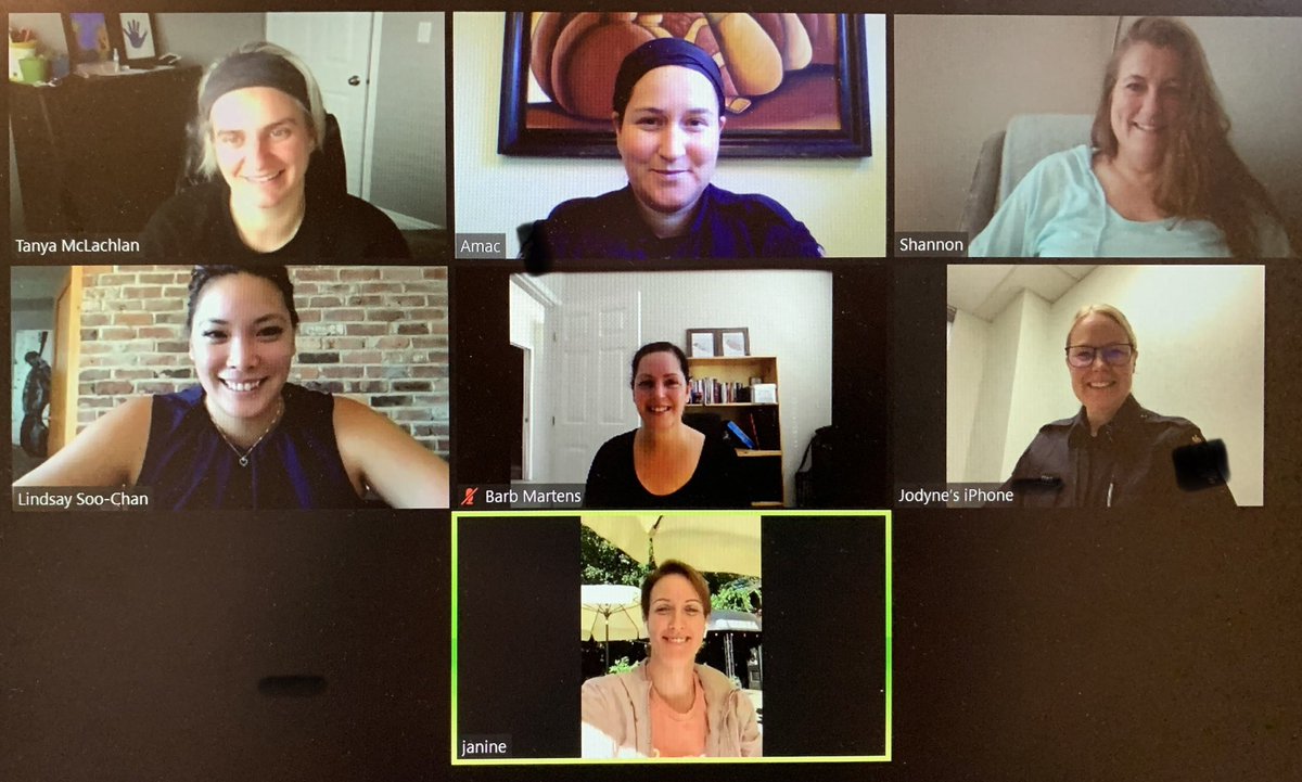 AmberCMcElroy's tweet photo. Another virtual board meeting in the books. Discussing our upcoming speaker on Oct 7th, Carolyn Daley - past @vancouverpd Deputy Chief and author. Sign up through https://t.co/RpHQAOEqtT #sistersinblue @BCWLECanada @Axon_Canada @viawomenpolice @OWLECanada @AWLEPresident @AWIP_AB https://t.co/nTCaWH2zfB