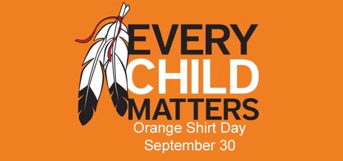 boyne_river's tweet photo. On Wednesday, September 30, please wear orange in recognition of Residential School Survivors. #EveryChildMatters https://t.co/vfblsLNKz1