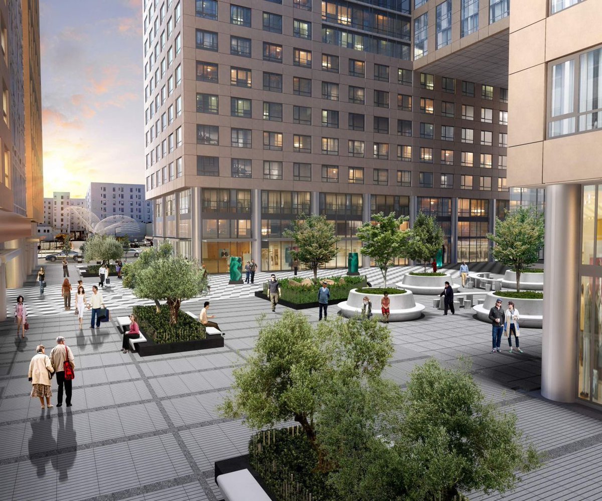 TrinityPlaceSF's tweet image. Piazza Angelo will grow even larger in 2021 as you will soon be able to cross through Trinity Place’s marvelous amenity space from Market St. to Mission St.❣️🛍🌳 #TrinityPlacePhaseIV #TrinitySFSneakPeek