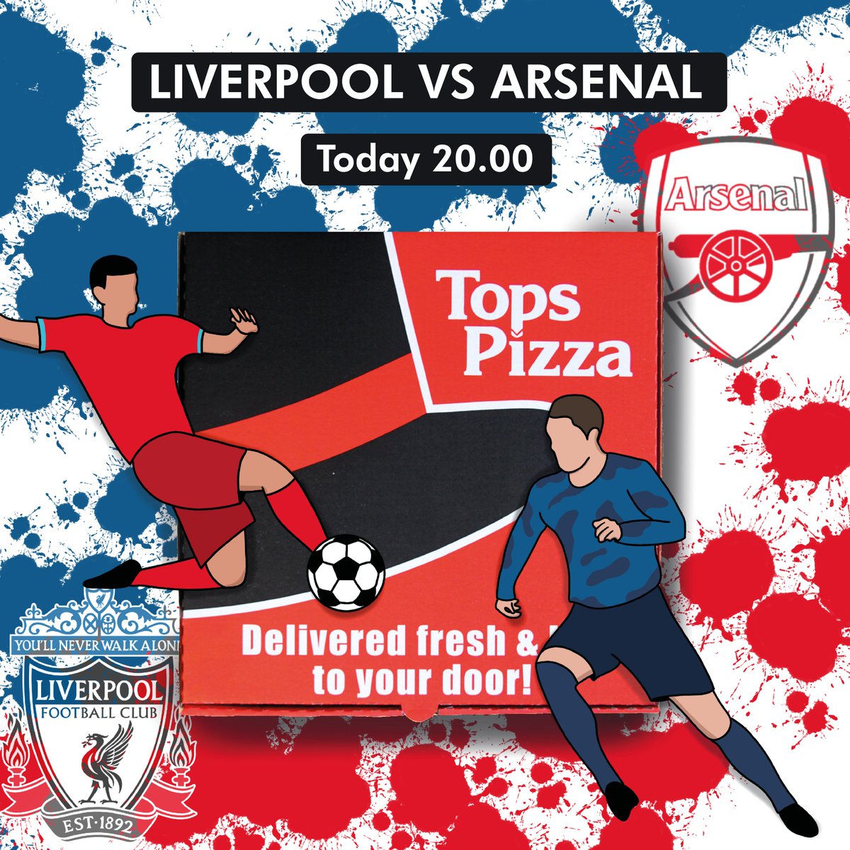 Monday Night Football,
Liverpool v Arsenal 8pm kick-off,
Who's your slice on???
.
.
.
topspizza.co.uk.
#pizza #pizza🍕 #pizzatime #pizzavibes #hungry #mondayvibes #football #footballlove #footballcrazy #enjoy #lovefootball #footymad #liverpool #arsenal #game #pizzaforever