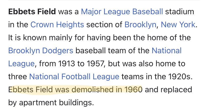 TXT HAS A HUGE CONNECTION TO EBBETS FIELD!This was a baseball STADIUM that was DEMOLISHED in 1960! HMM Wait a minute...  (THREAD) @TXT_members  #minisode1