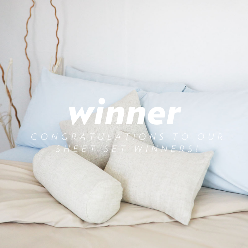 ComphyCo's tweet photo. We have our winners... Congratulations to Kelsey Sharp(@kelseyrayleen)🤗⠀
⠀
You've won yourself and a friend your own Light Blue Sheet Set!⠀
⠀
Kelsey, please DM us to claim your prize!⠀
⠀
#Comphy #ComphyCo #MyComphyBed https://t.co/UNpUaKaJuj