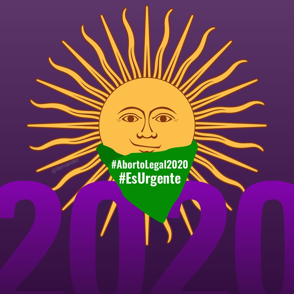 #AbortoLegalSeguroGratuito #AbortoLegal2020 #EsUrgente
