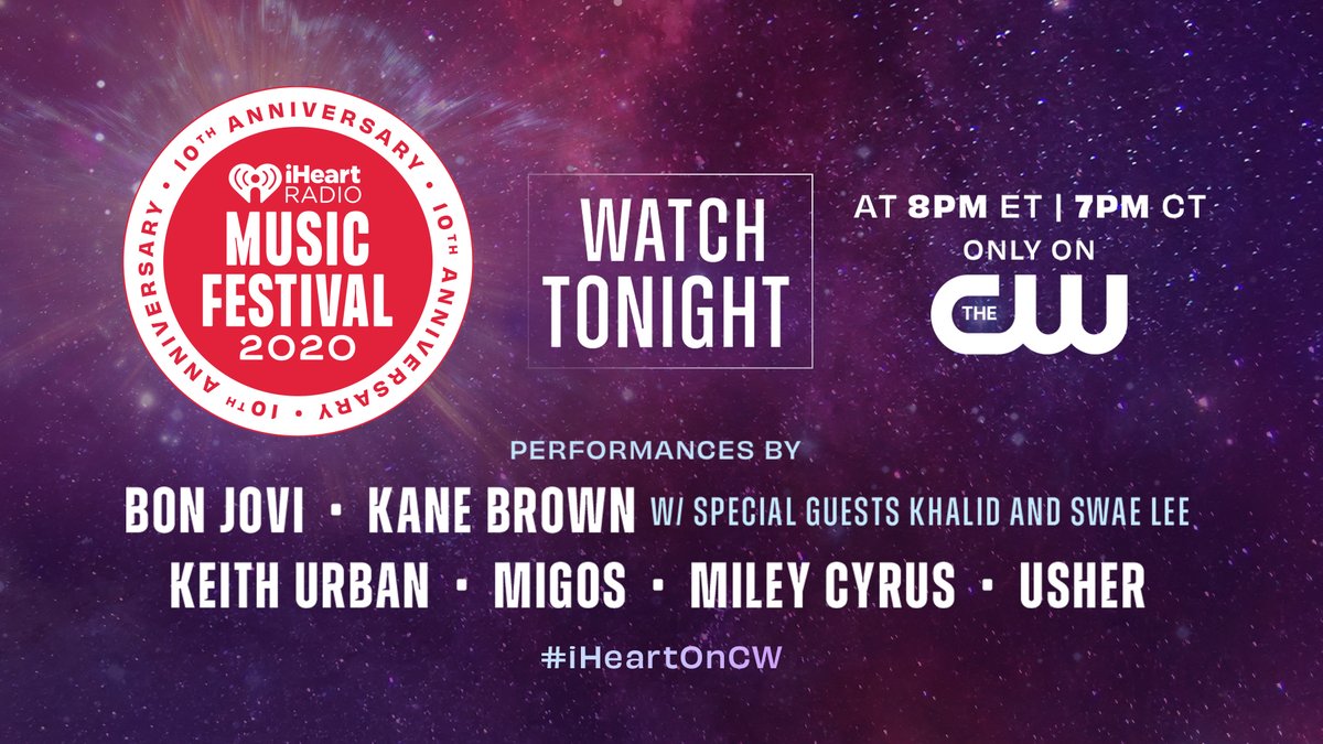 We are 30 minutes away from reliving the magic that went down on night two of our 2020 iHeartRadio Music Festival! Put on @theCW and get ready to party! ❤️ #iHeartOnCW