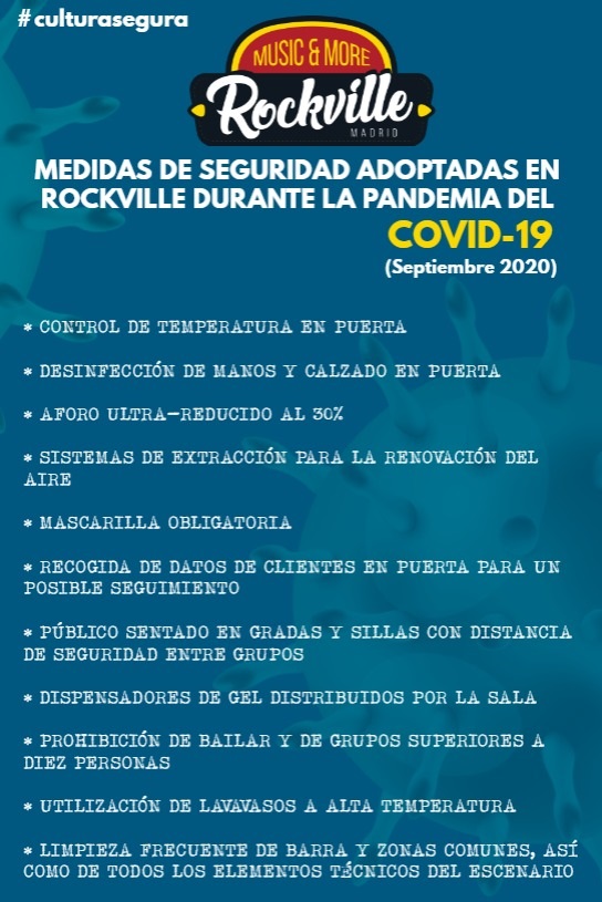 Son tiempos de mucha incertidumbre para la música en directo...pero es tiempo también de luchar por la cultura y apoyarla. El día 7 hemos organizado un pequeño concierto de aforo ultra reducido en la sala Rockville con 3 bandazas y todas las medidas de seguridad #CulturaSegura
