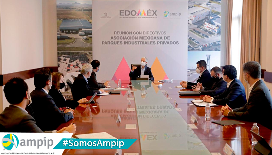 AMPIP's tweet photo. Esta mañana directivos de la AMPIP se reunieron con el Gobernador del @Edomex @alfredodelmazo. Tema principal y de interés en común: reactivación económica y de la #IED, y la generación de empleos. Acordamos estrecha colaboración mediante mesas de trabajo conjuntas. https://t.co/ZScEuqqBtt